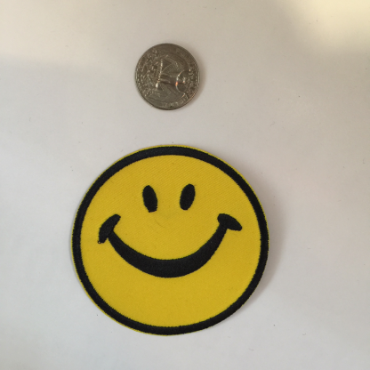 Yellow Smiley Face Patch East Village Vintage Collective